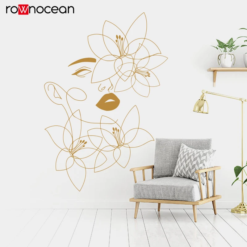 Spa Wellness Europe - One Line Wall Decals Beauty Wall